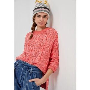 Anthropologie Pilcro Jasmine Cable Knit Tunic Sweater Medium